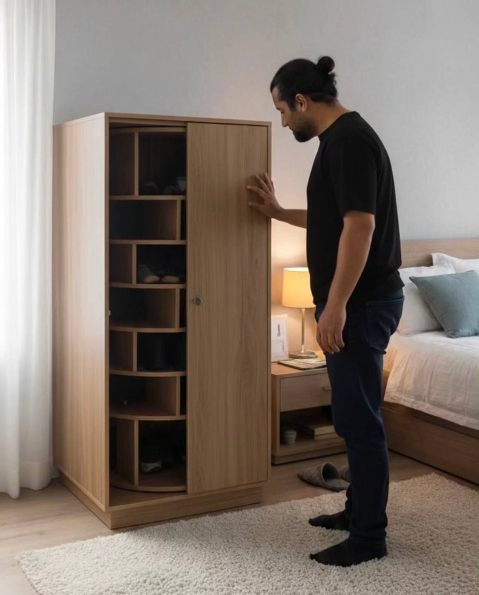 LuxeSpin Shoe Armoire