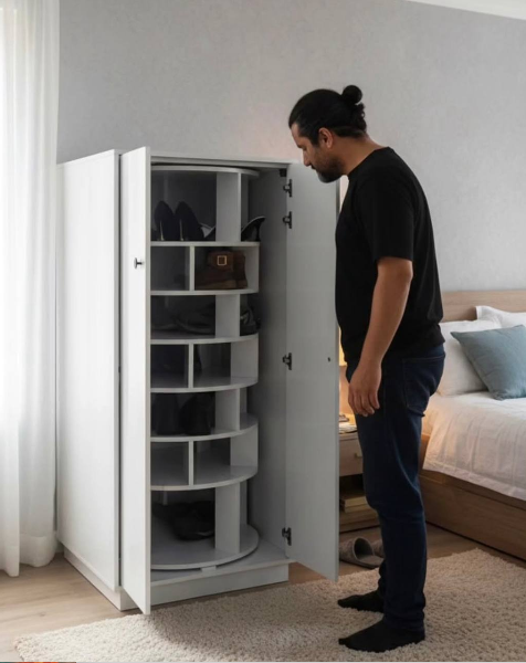 LuxeSpin Shoe Armoire